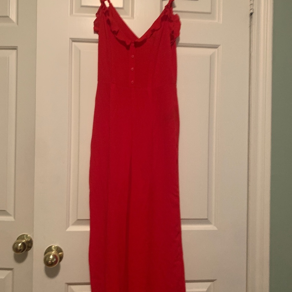 Red jumpsuit